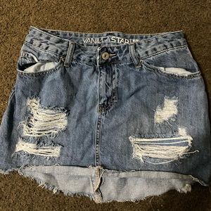 Jean skirt mini